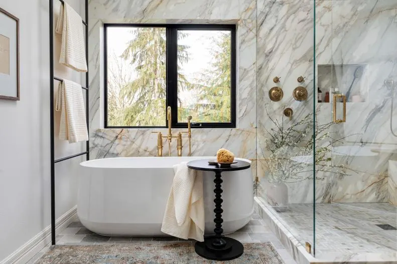 Indulge in Gold Marble Splendor